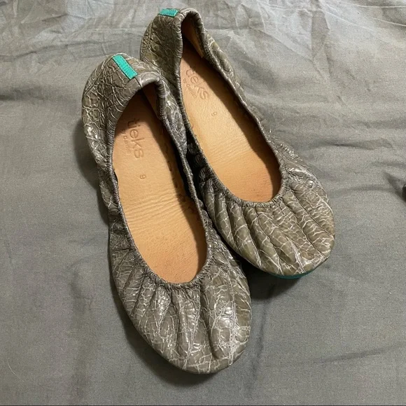 Tieks slate grey deals croc